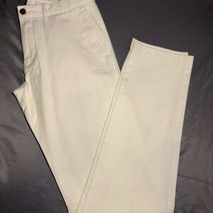 J. Crew Slim Fit White Chino Pants 34” Length